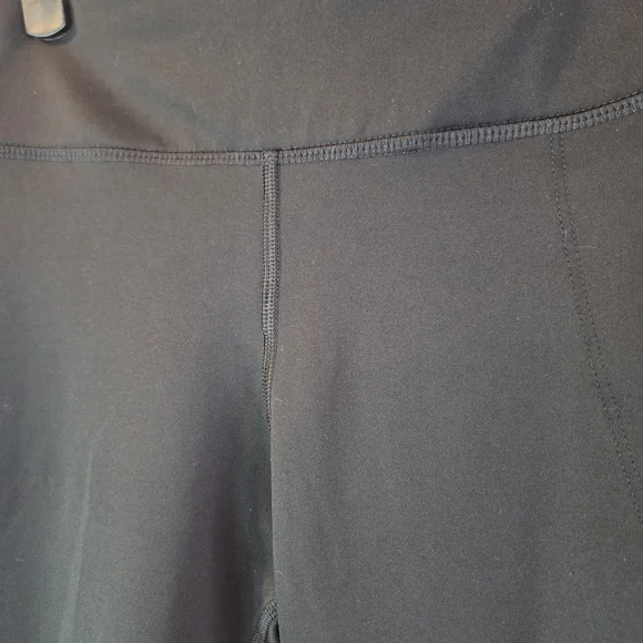 Nike Women's Black Leggings with White Swoosh - Picture 2 of 12